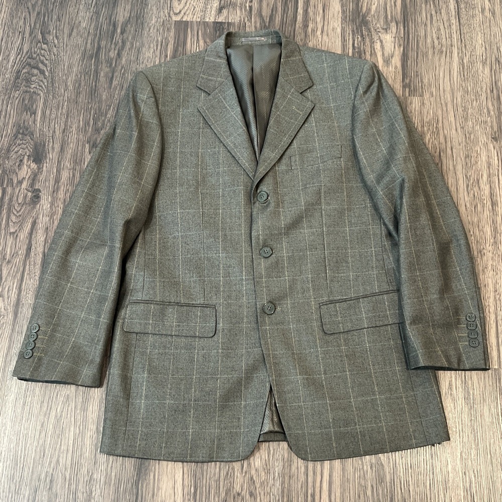 MANTONI Extra Fine Super 120 Wool Men's 3 button Blazer size 40R Italy